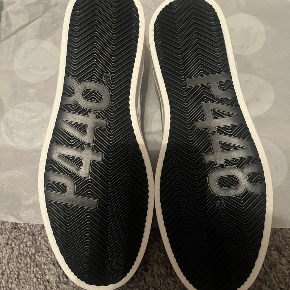 NWT P448 John Croc Embossed Sneaker (Women) Nebbia/Cra Size 39 - Picture 6 of 14